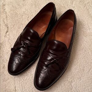 Allen Edmonds Brown Oxford Tassle Loafers